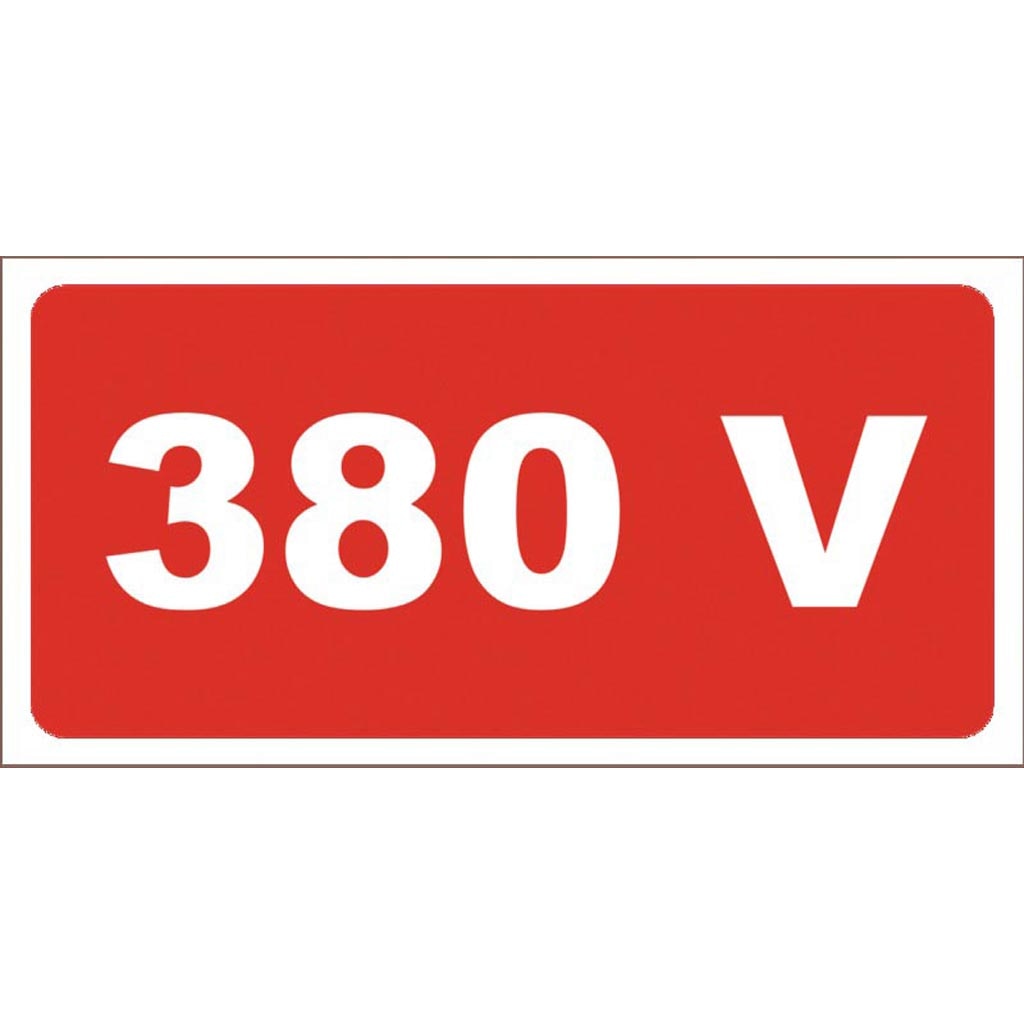 Placuta 'semne avertizare 380 v'