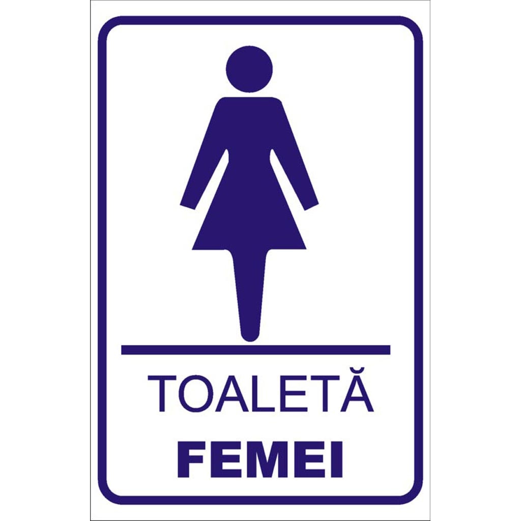 Placuta‚ 'toaleta‚ femei'