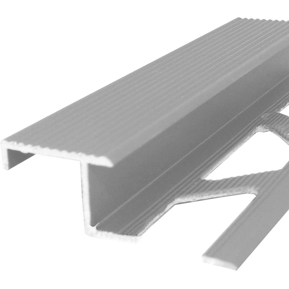 Profil aluminiu pentru treapta PROFILINE, 10 mm, 2.5 m, natur