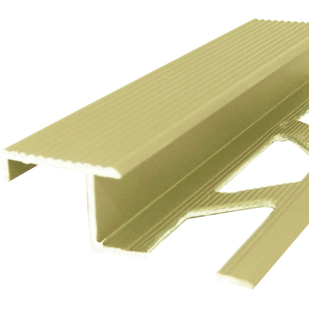 Profil aluminiu pentru treapta PROFILINE, 10 mm, 2.5 m, auriu