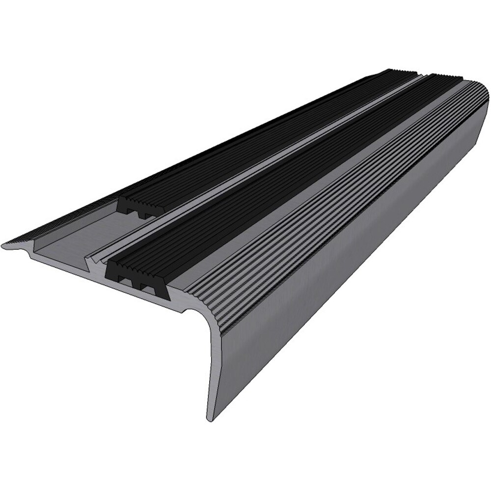 Profil trecere PM97381, aluminiu, 90 x 4 x 2 cm, argintiu