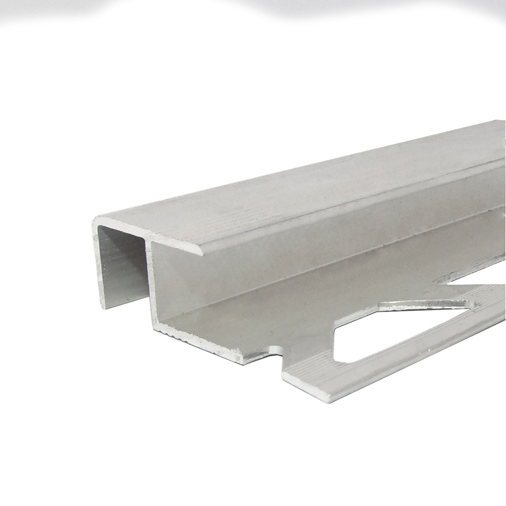 Profil aluminiu pentru treapta PROFILINE, 10 x 12 mm, 2.5 m, argintiu