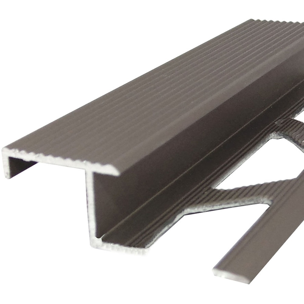 Profil aluminiu pentru treapta PROFILINE, 10 mm, 2.5 m, olive