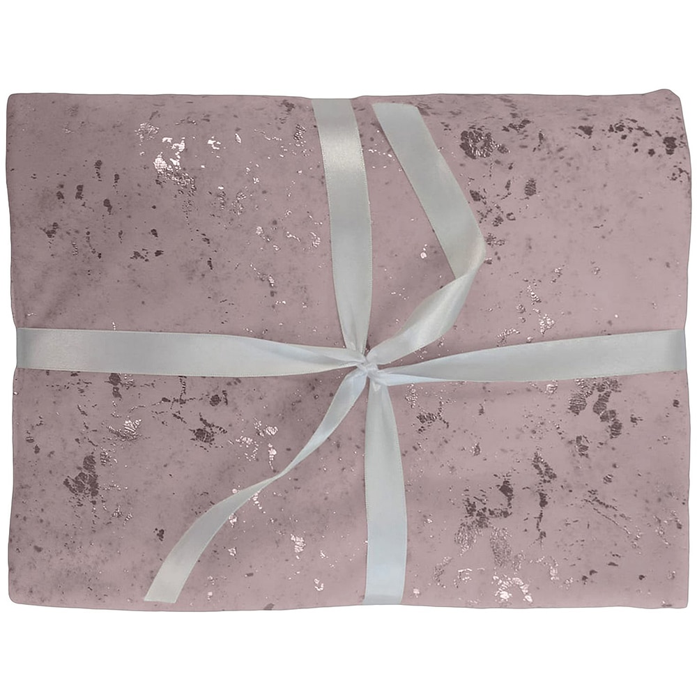 Patura decorativa BELLA, 220 x 235 cm, poliester, roz