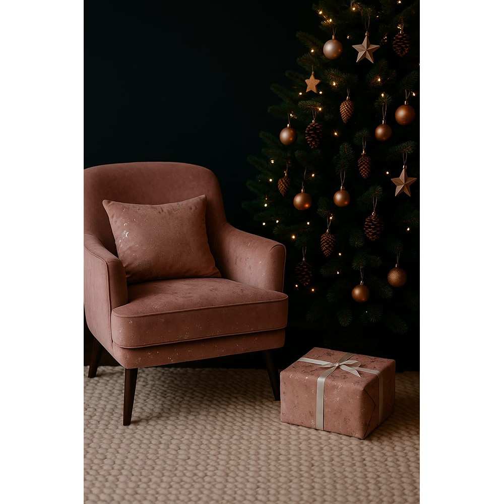 Perna decorativa Bella 35 x 35 cm, roz pudra