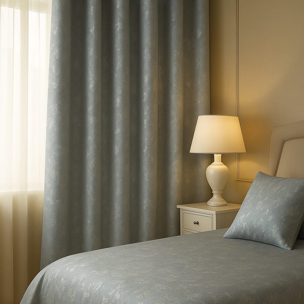 Draperie Bella, rejansa, 140 x 245 cm, semiopac, gri