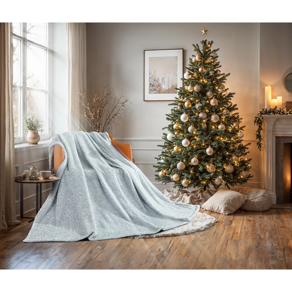 Patura Opal, 180 x 200 cm, poliester, gri