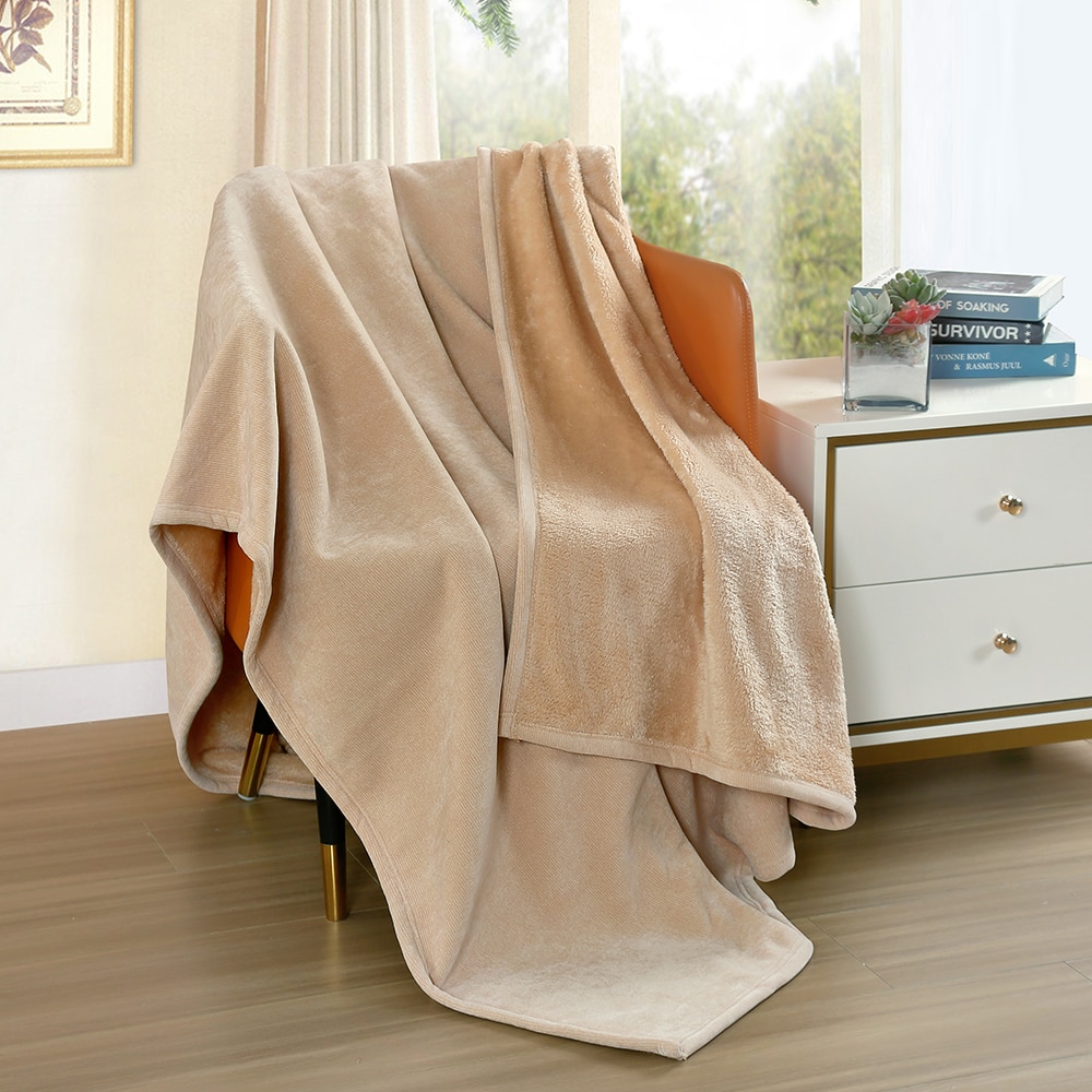 Patura AMBER GOLD, 180 x 200 cm, poliester, bej