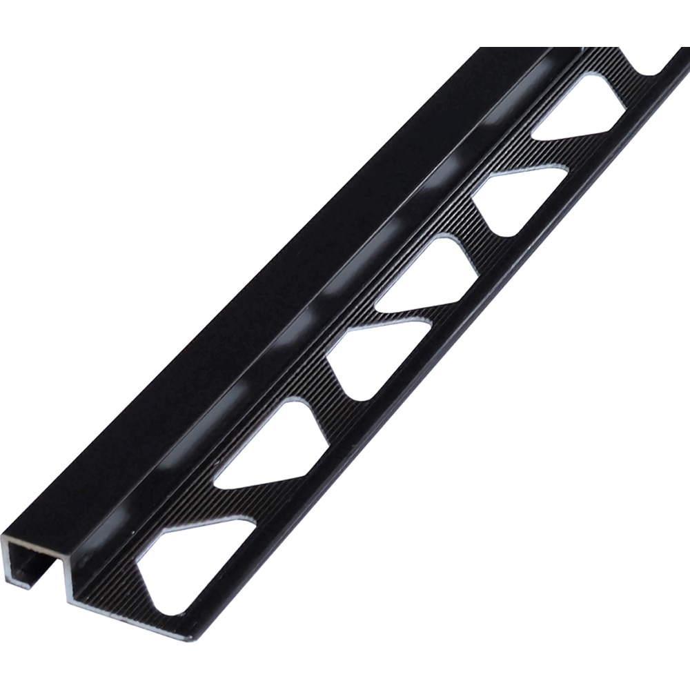 Profil trecere PML810101-NG-2.5, aluminiu, 250 x 2.5 x 1 cm, negru