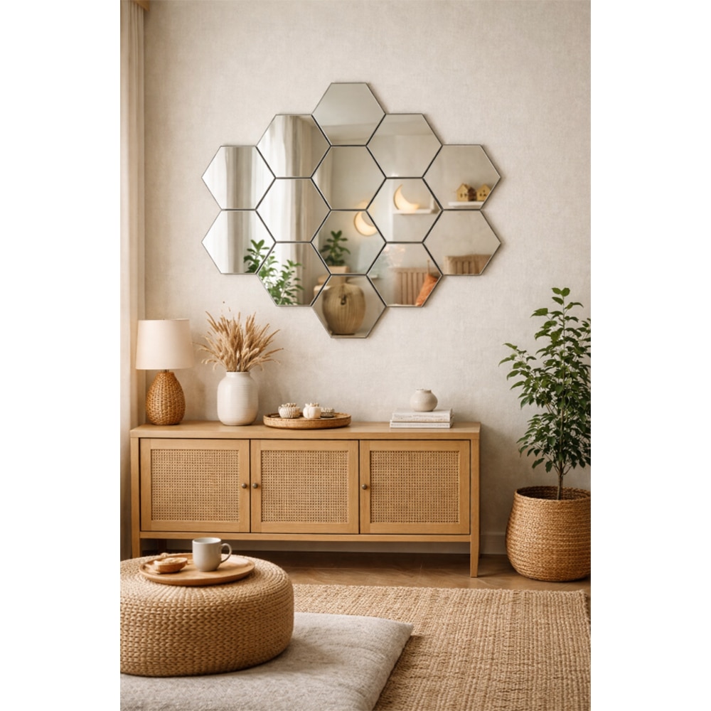 Oglinda decorativa ATRIA, 29.5 x 25.5 cm, transparent