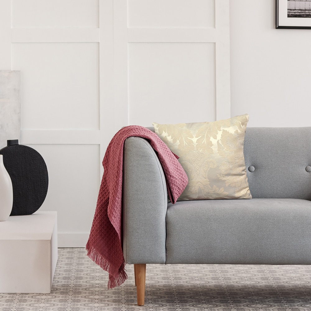 Perna decorativa Atria Vintage, 40 x 40 cm, crem