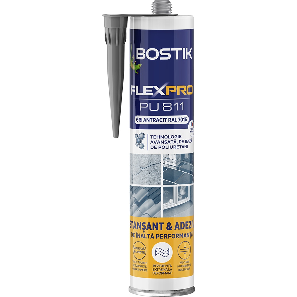 Etansant BOSTIK FlexPro PU 811, gri antracit, 300 ml