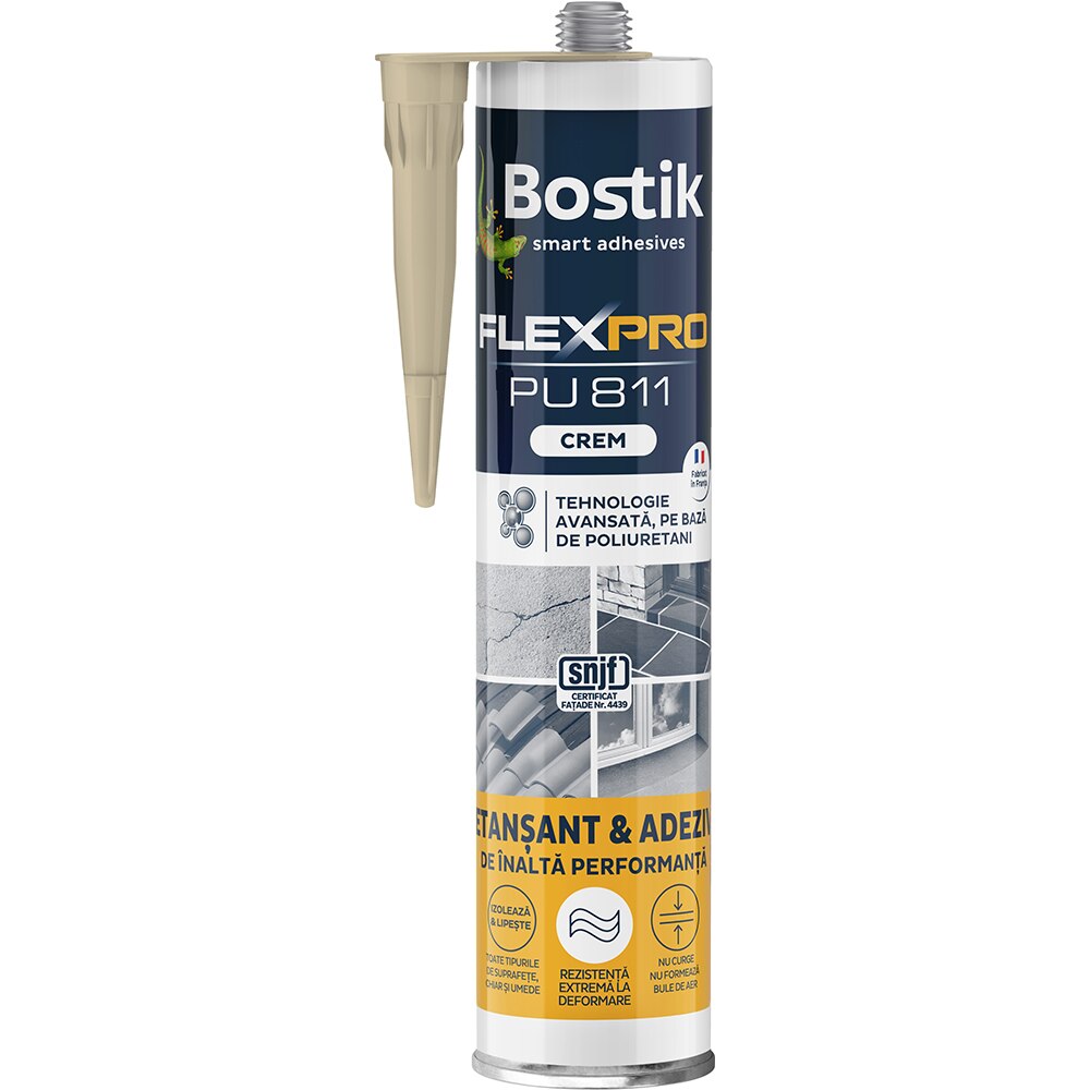 Etansant Pentru Reparatii, adeziv, Crem, Aplicare Pistol, 300 Ml Bostik Flexpro