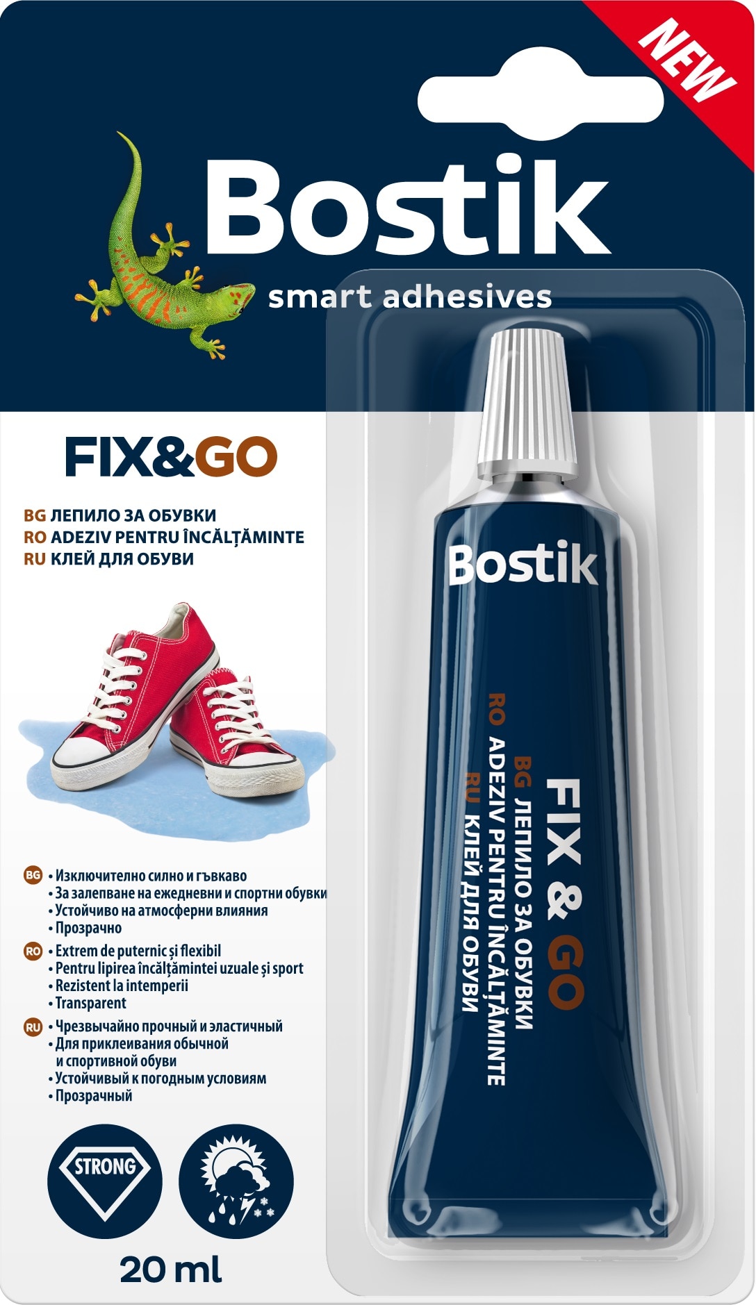 Adeziv pentru incaltaminte, 20 ml  Bostik Fix & Go