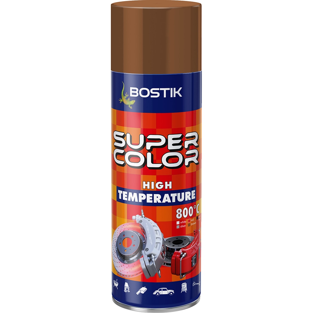 Email spray termorezistent Bostik Super Color, maro, 400 ml