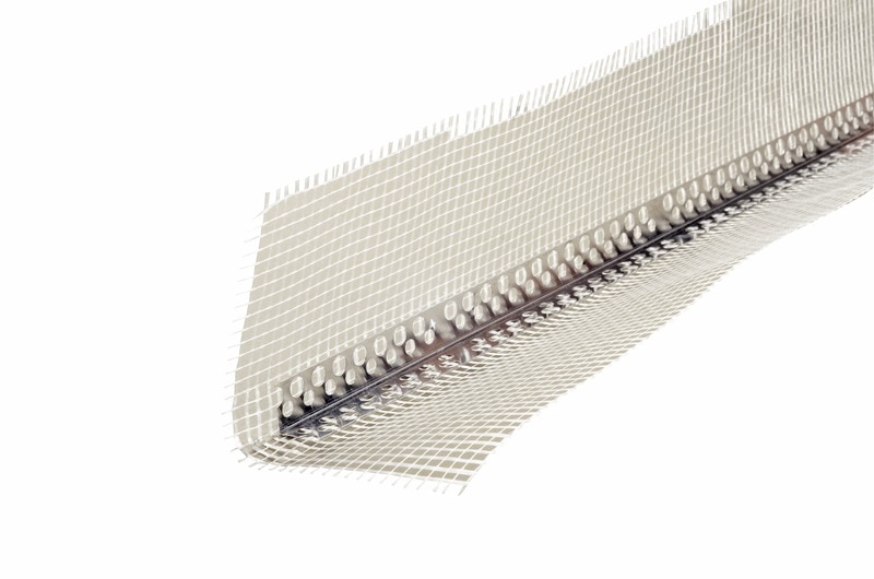 Profil din aluminiu, Coltar cu plasă, 17 x 17 mm, 3 m • Thermopan