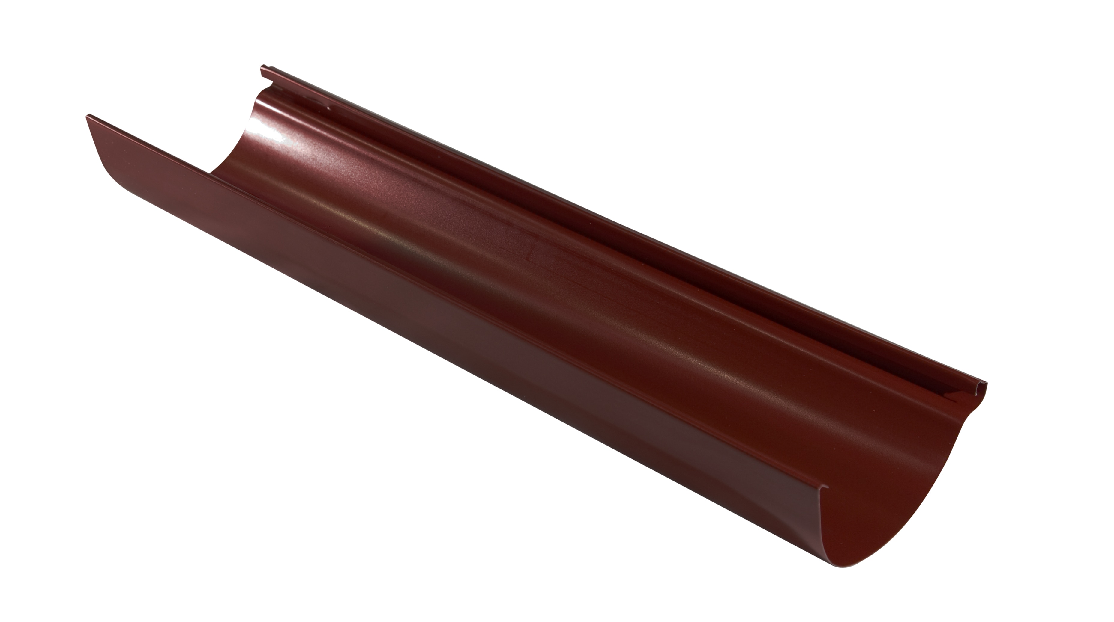 Jgheab metalic, maro, lungime 3 m, diametru 150 mm  Bravo