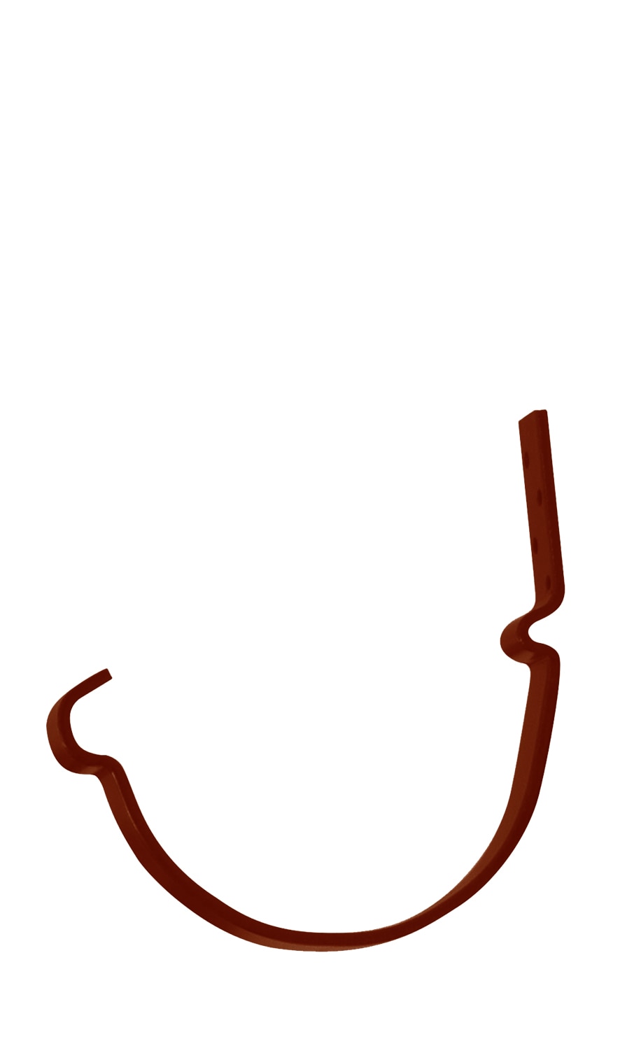 Carlig pentru jgheab, maro 8016, dimensiuni 200 x 150 mm  Bravo