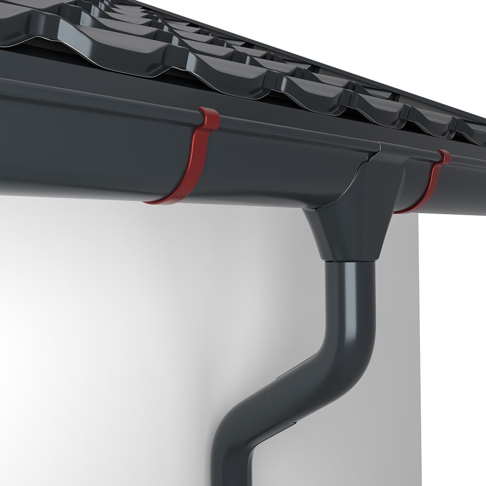 Carlig jgheab SMART, RAL9010, 200mm, D150mm, alb