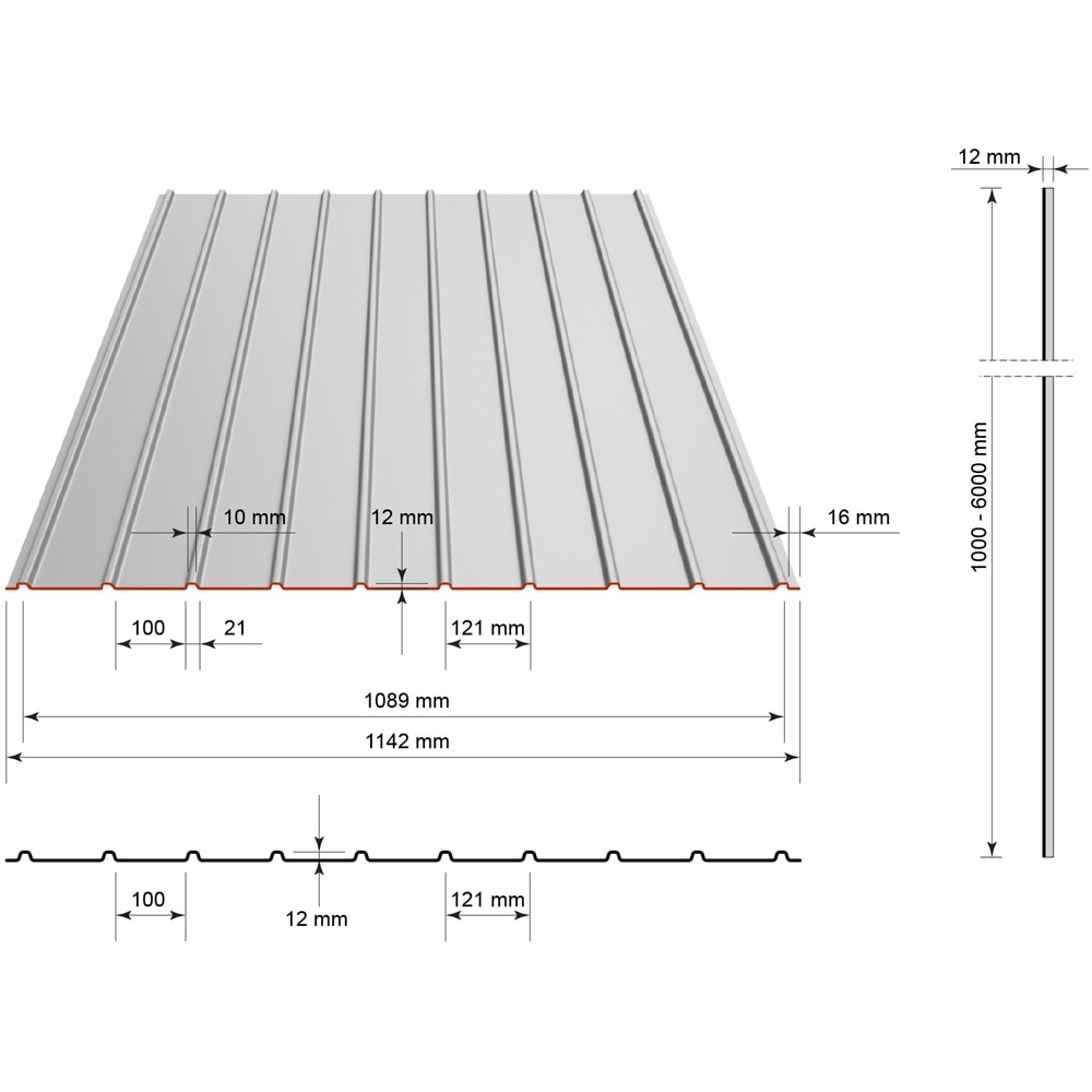 Tabla cutata prevopsita H12, 0.30 mm, maro, 0.91 x 2 m/1.82 mp