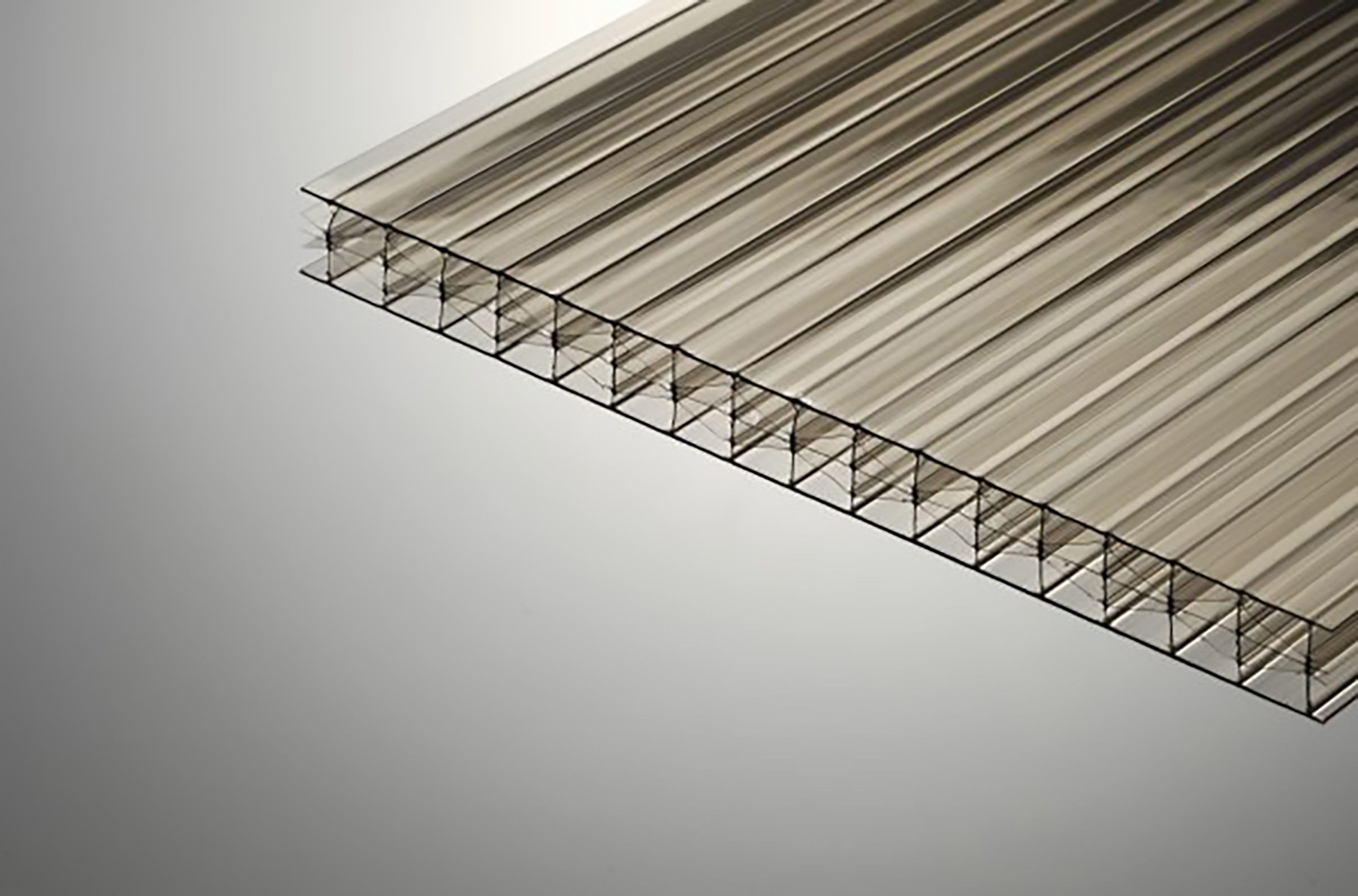 Placa policarbonat 10 mm, Bronz, 300 x 210 cm, 6,3 mp