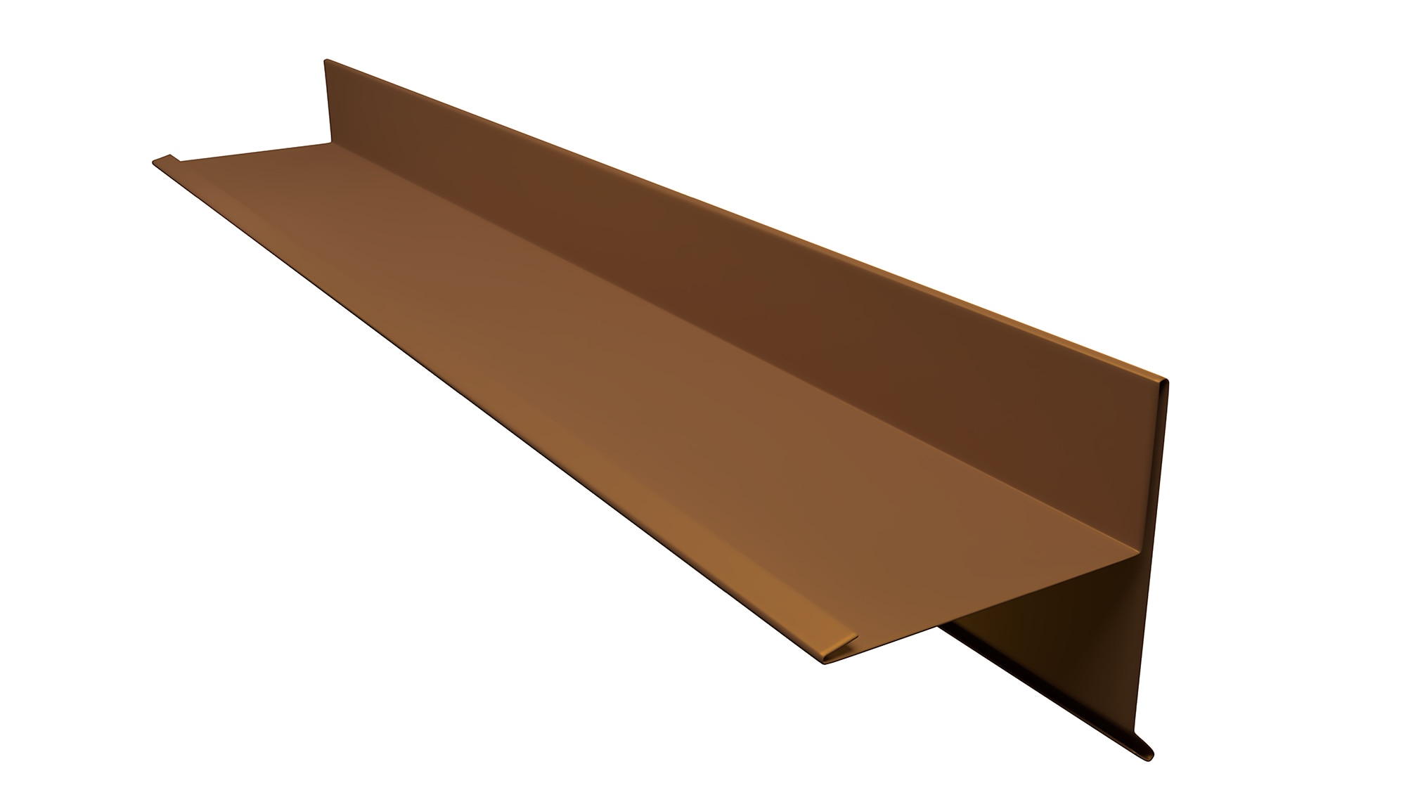 Cornier margine, maron, cu opritor apa, ceramic, lungime 2 m