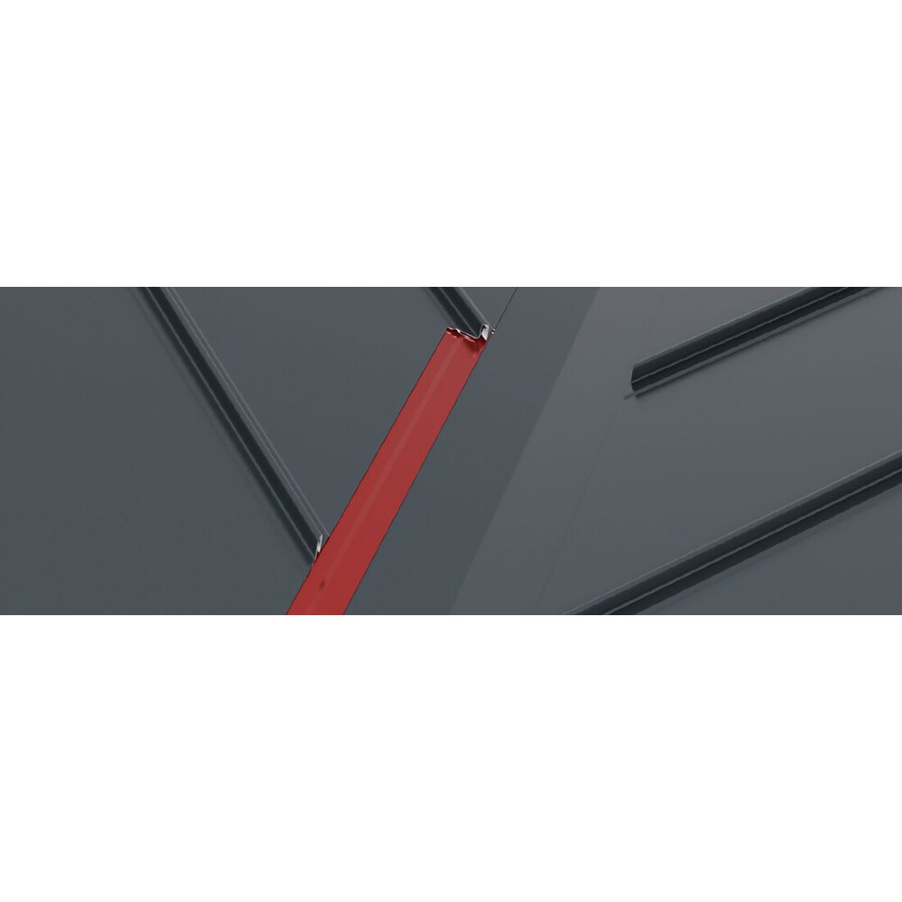 Profil de agatare plat SMART, Click, RAL 7016 Mat, 2 m