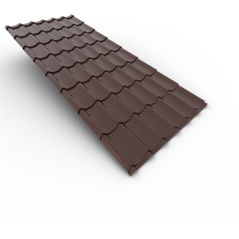 Tigla metalica, Maro, RAL 8017, 0,4 mm x 290 x 120 cm, lucios, 3,48 mp  Bravo 