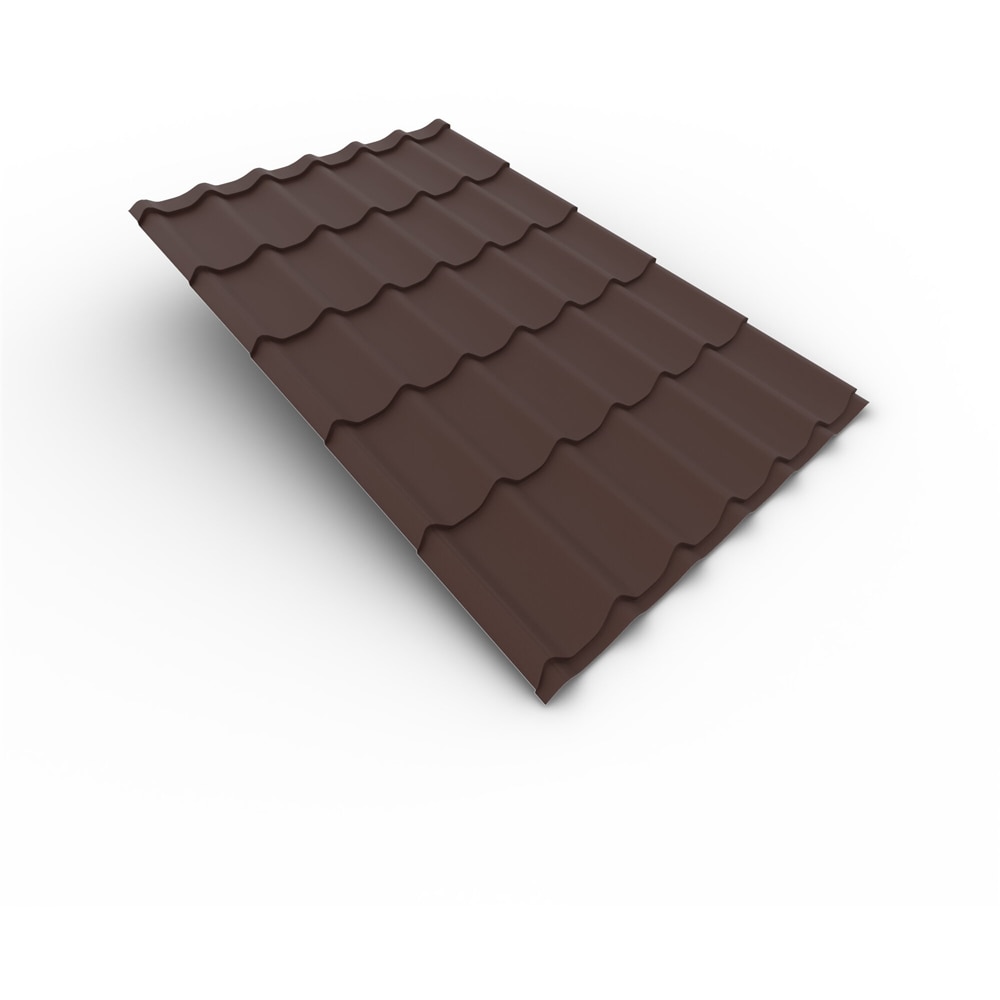 Tigla metalica, maro, RAL 8017, mat, 0.4 mm x 120 x 185 cm