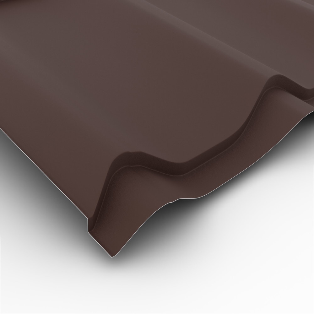 Tigla metalica, maro, RAL 8017, mat, 0.4 mm x 120 x 185 cm