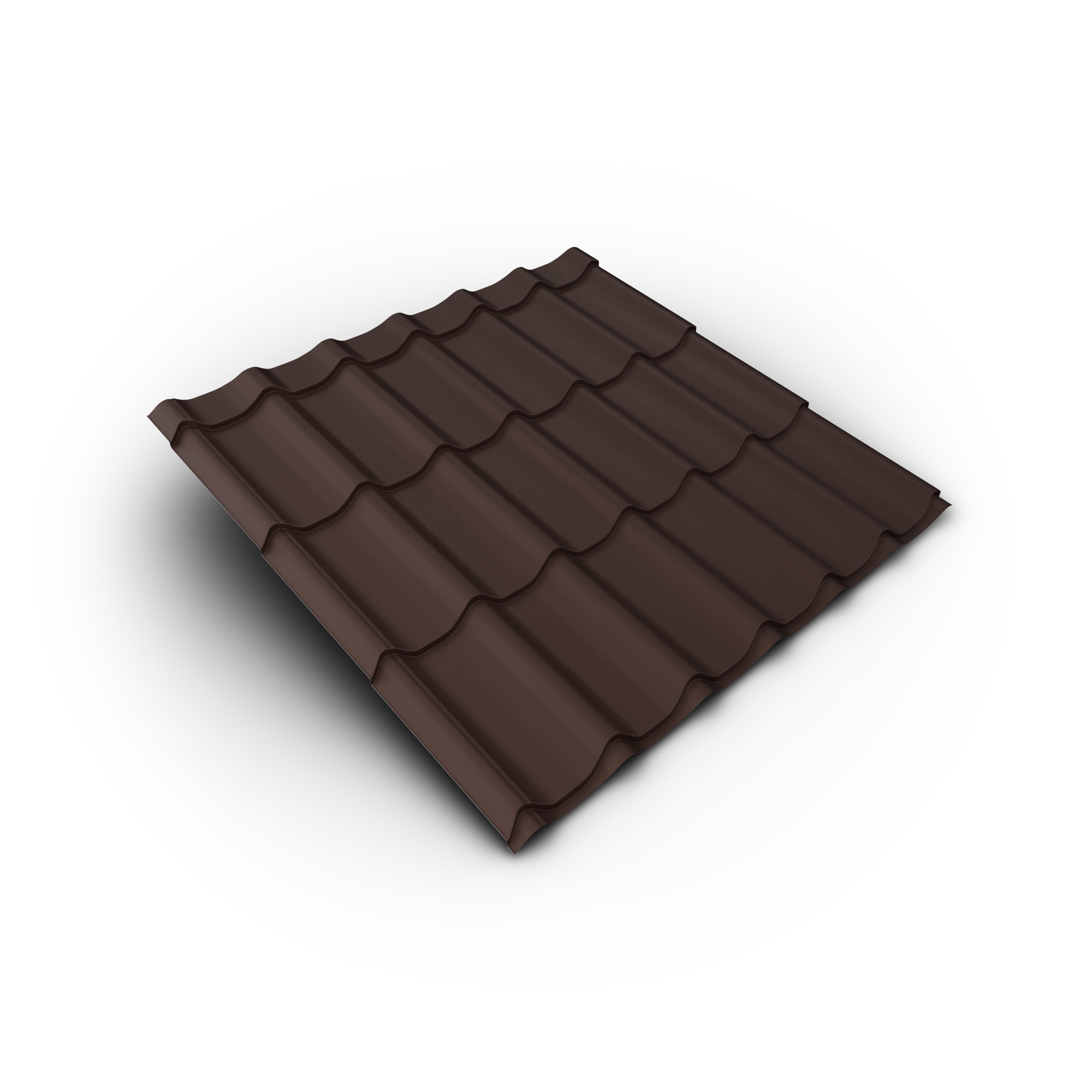 Tigla metalica, maro, RAL 8017, mat, 0.4 mm x 120 x 220 cm,