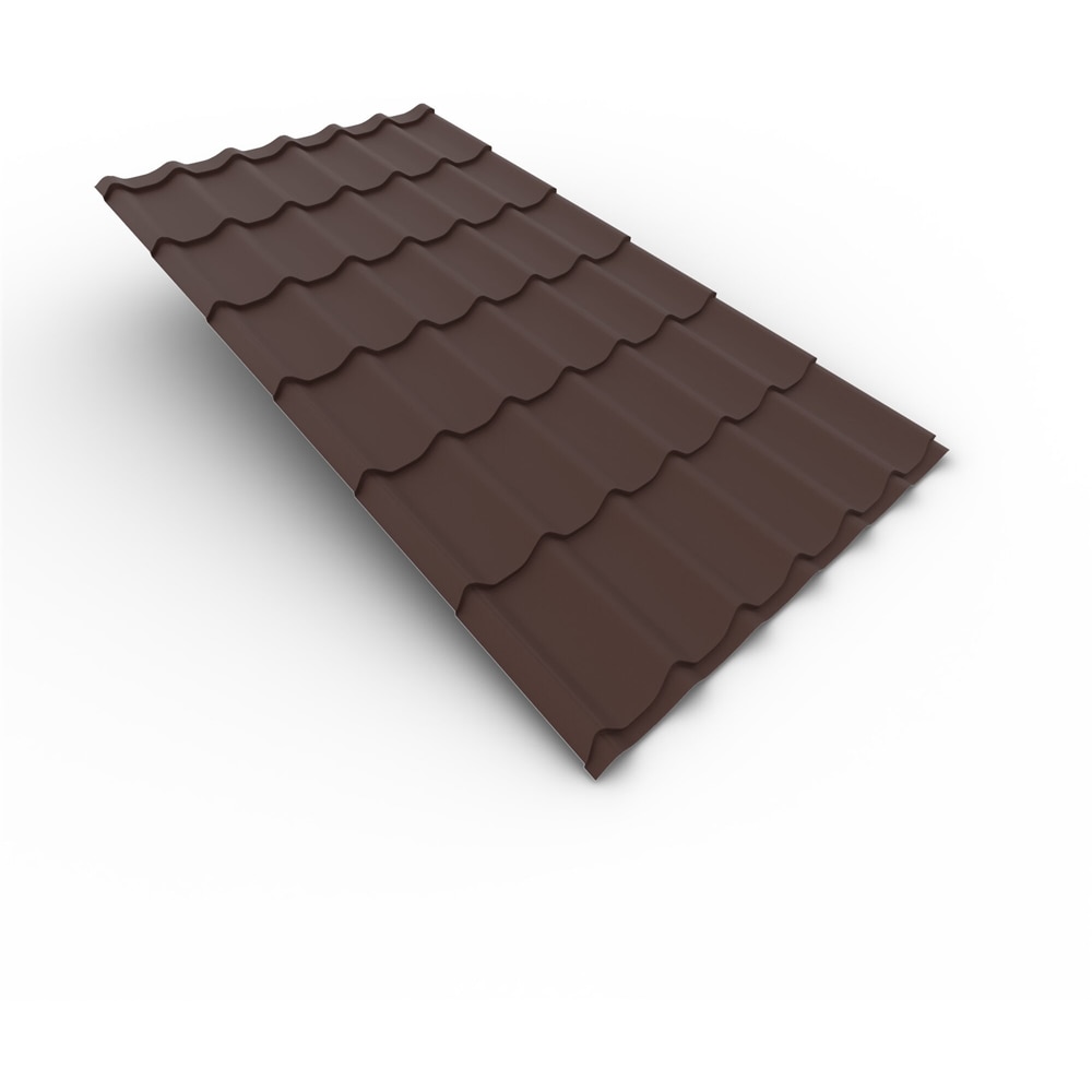 Tigla metalica, maro, RAL 8017, mat, 0.4 mm x 120 x 220 cm,