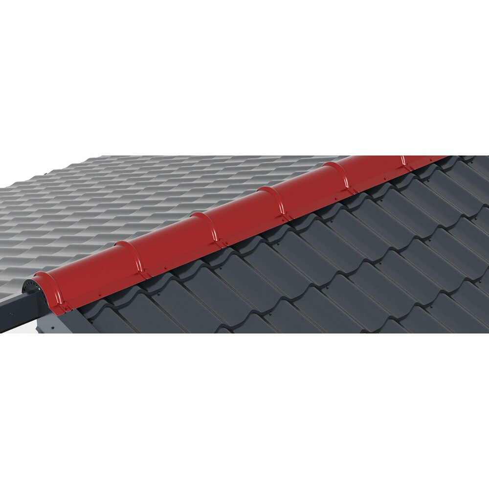 Coama nervurata SMART, 200 x 31.2 cm, grosime 0.4 mm, RAL 7016, gri antracit