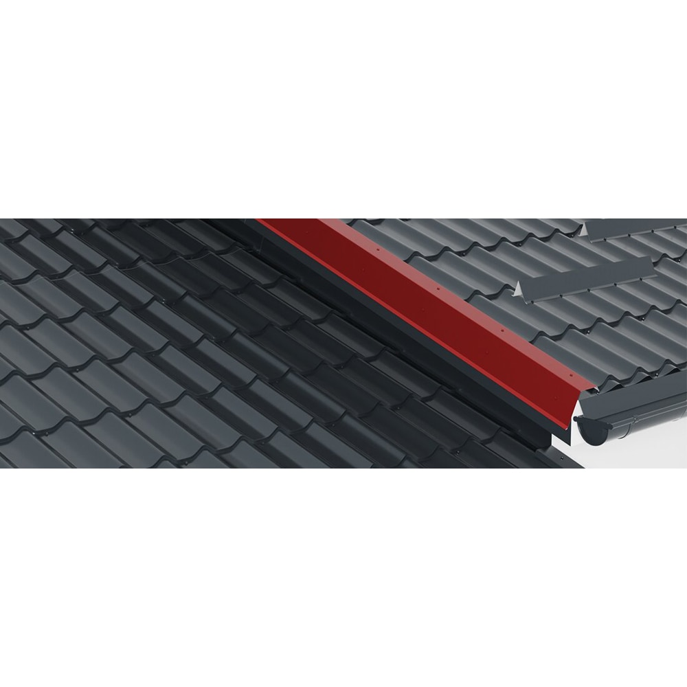 Cornier margine RAL 9005 SMART, 208 mm x 0.4 mm, 2 m, negru