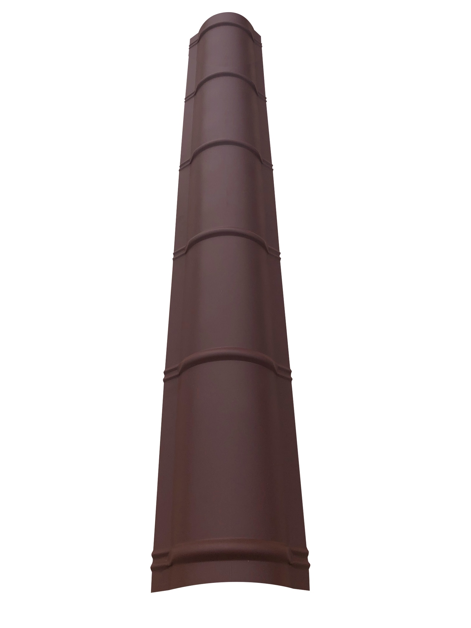 Coama rotunda, RAL structurat 8017, lungime 2 m, grosime 0.5 mm