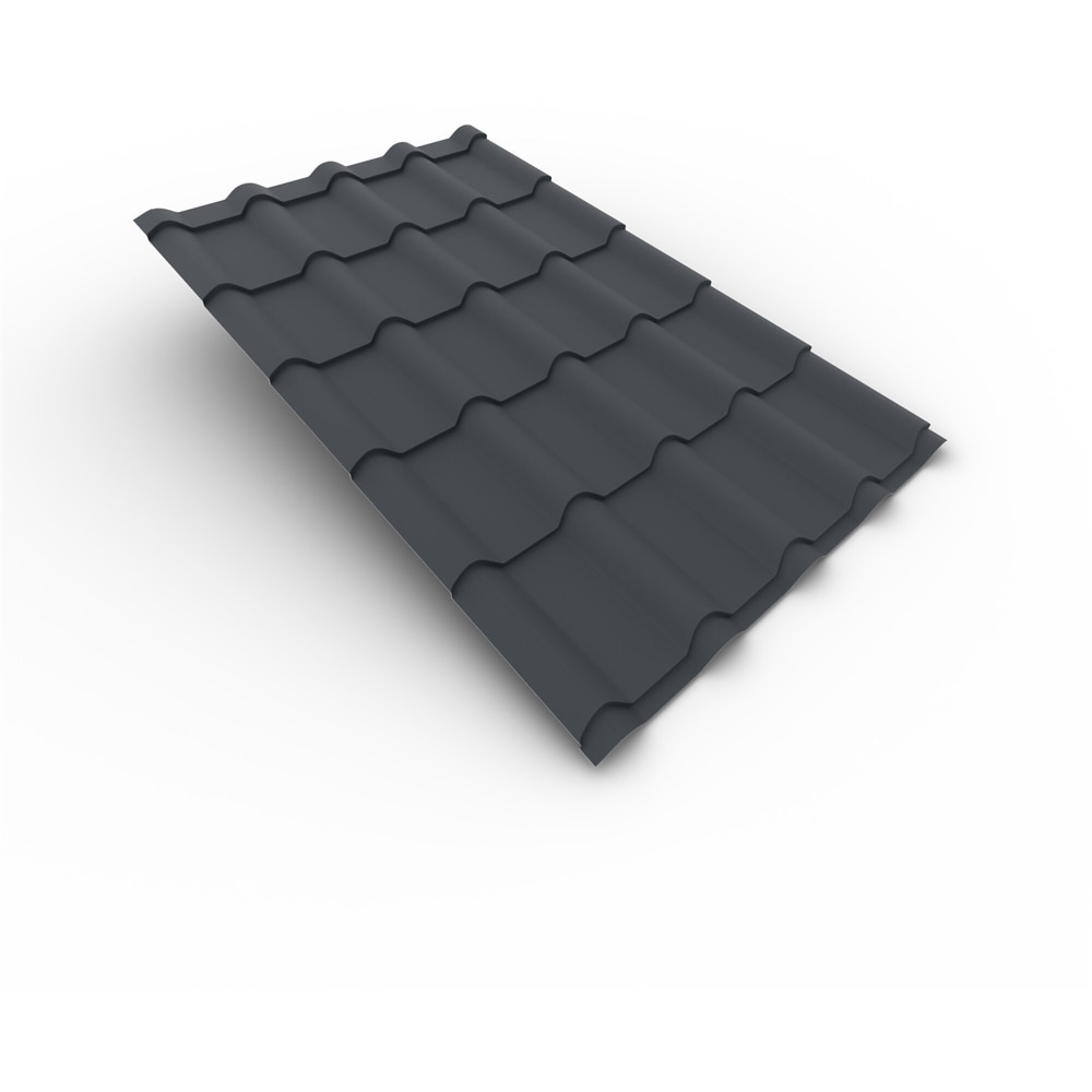 Tigla metalica, Gri, RAL 7016, 0,5 mm x 189 x 118,5 cm, structurat, 2,24 mp  Bravo 