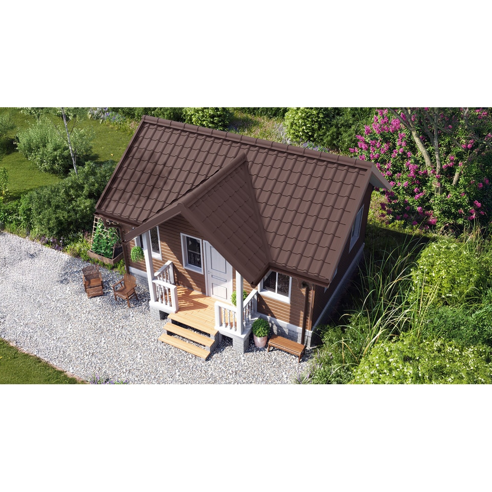 Tigla metalica, Maro, RAL 8017, 0,5 mm x 224 x 118,5 cm, 2,654 mp  Bravo Mediteran