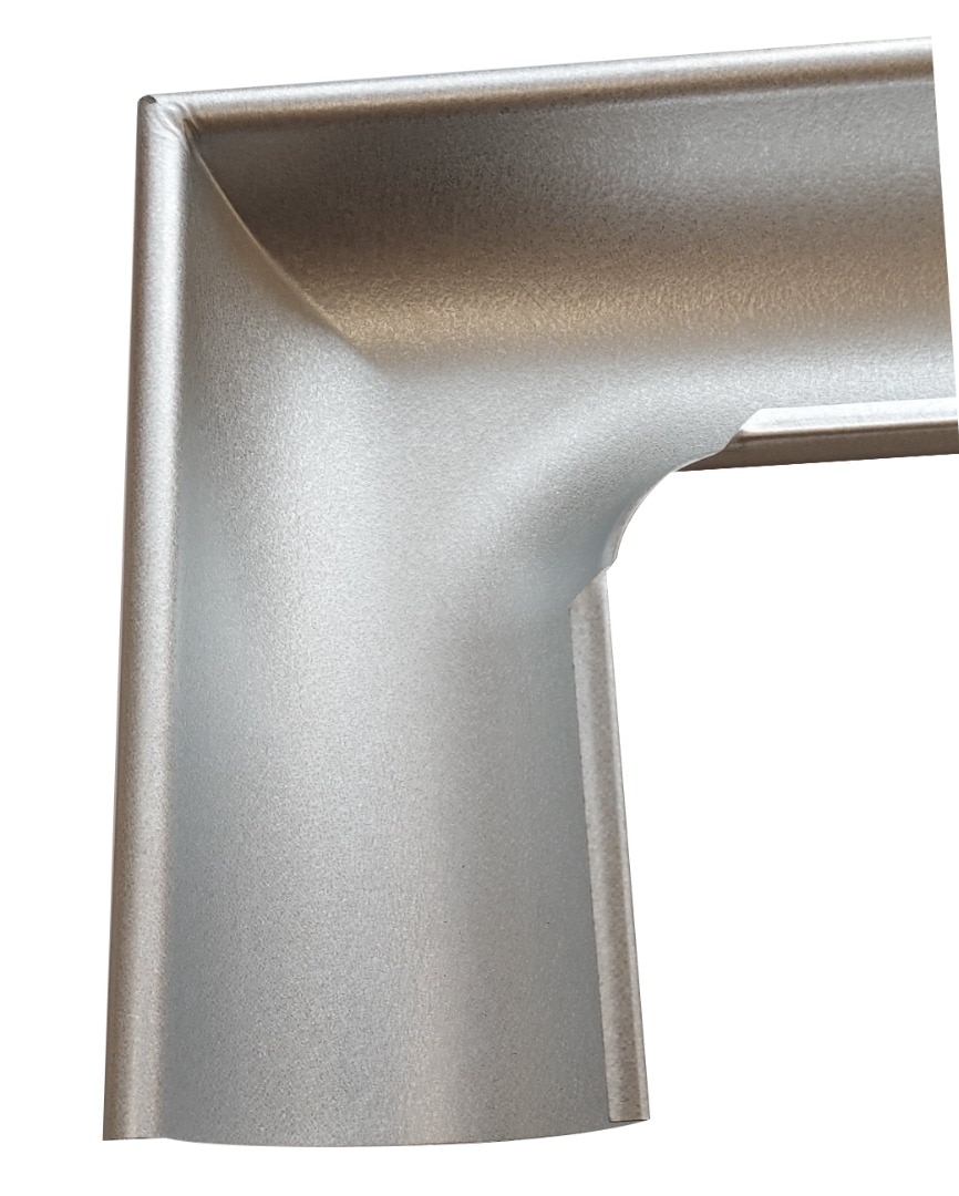Coltar exterior, 90 grade, din aluzinc, diametru 125 mm
