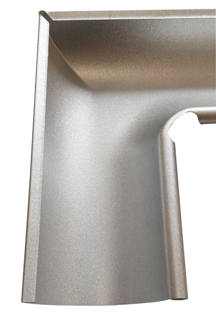 Coltar interior, 90 grade, din aluzinc, diametru 125 mm