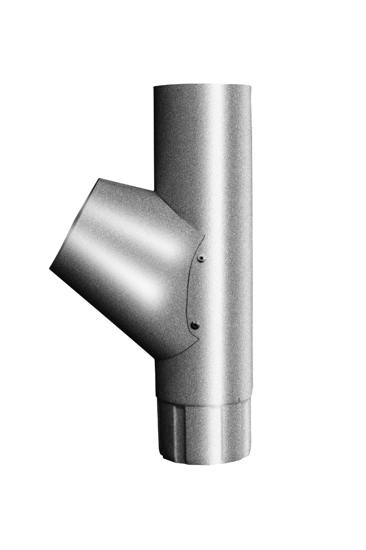 Ramificatie in Y, dimensiuni 125/90 mm, aluminiu-zinc