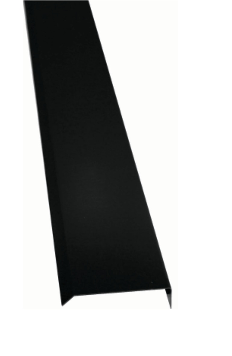 Cornier margine cu colector apa, 2 m, RAL9005, negru