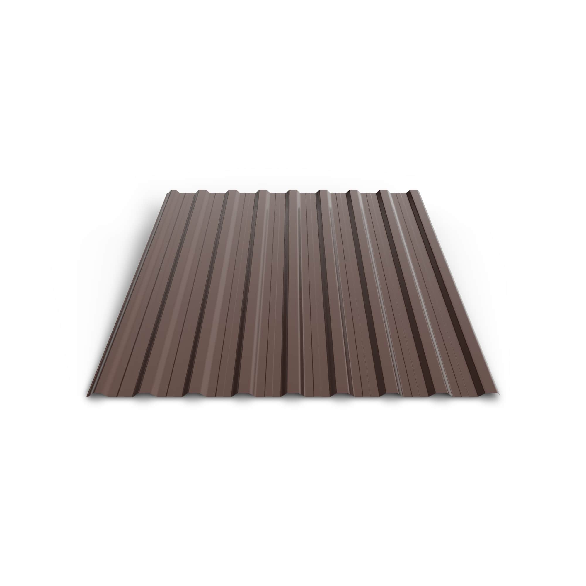 Tabla cutata, maro, RAL 8017, H18, 0.35 mm x 2 m x 1.13 m