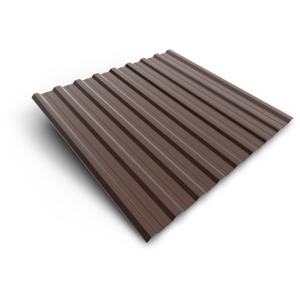 Tabla cutata, maro, RAL 8017, H18, 0.35 mm x 2 m x 1.13 m