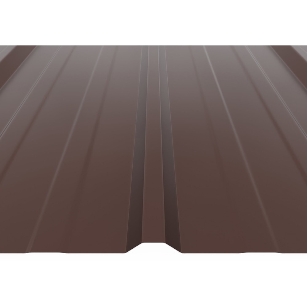 Tabla cutata Bravo, T15, maro lucios, RAL 8017, 200 x 91 cm, grosime 0.25 mm