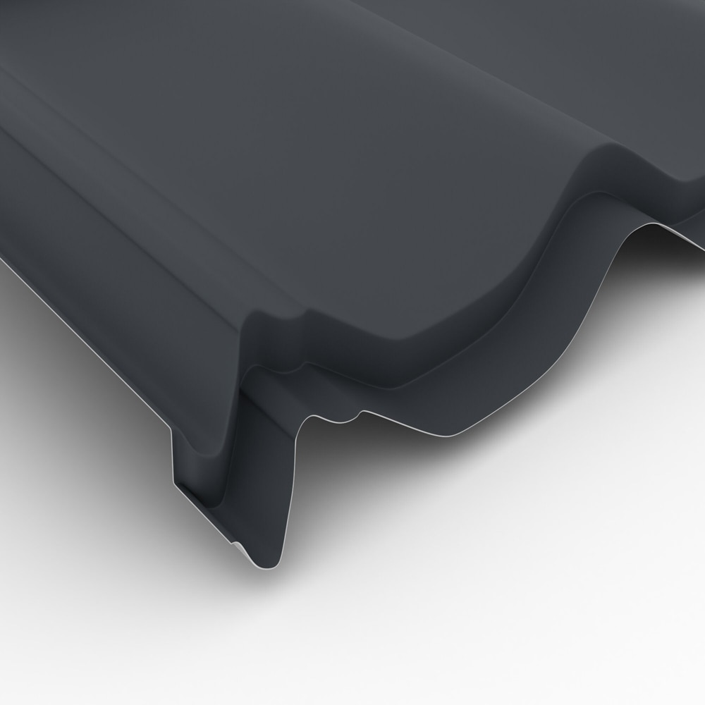 Placa metalica BASIC RAL 7016, 1.18 x 2.2 m, gri mat