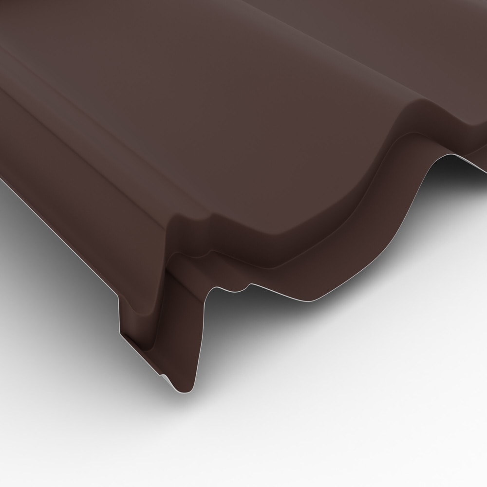 Placa metalica BASIC RAL 8017, 1.18 x 2.2 m, maro mat