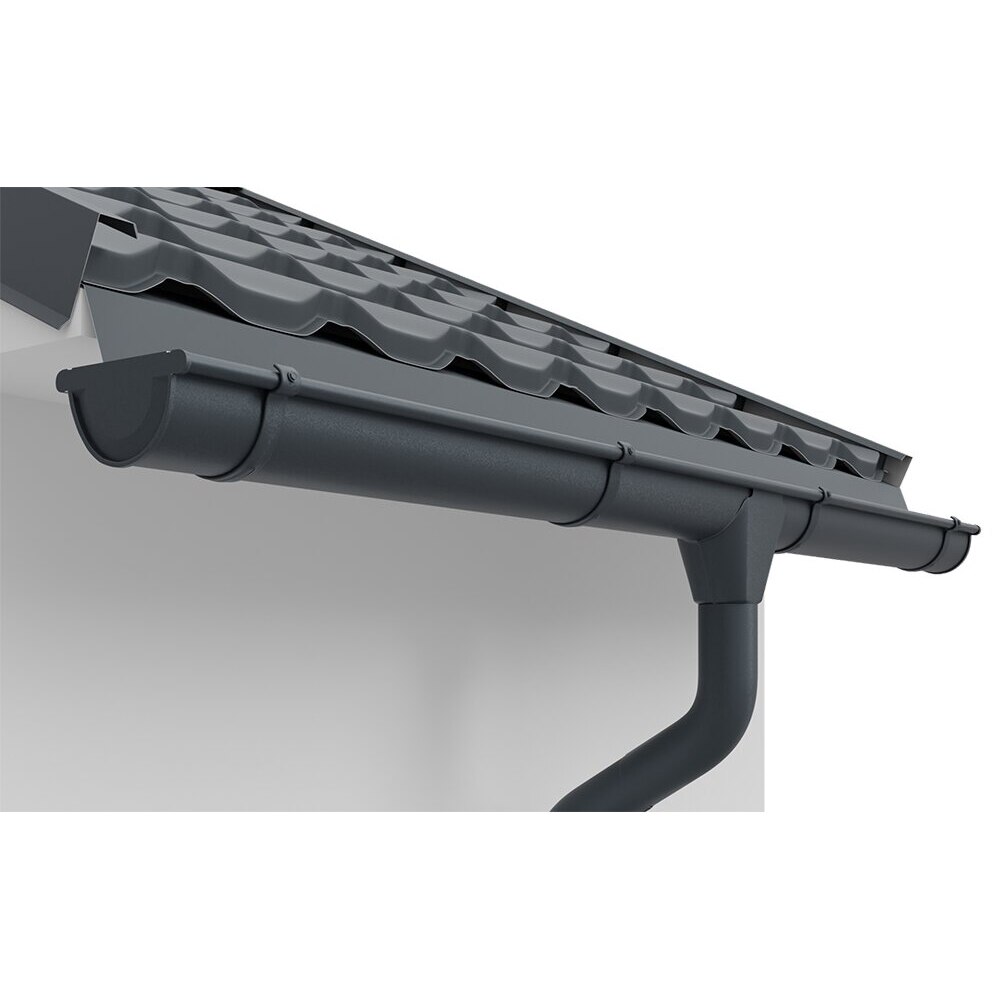 Carlig jgheab aplicat SMART, D125 mm, gri antracit