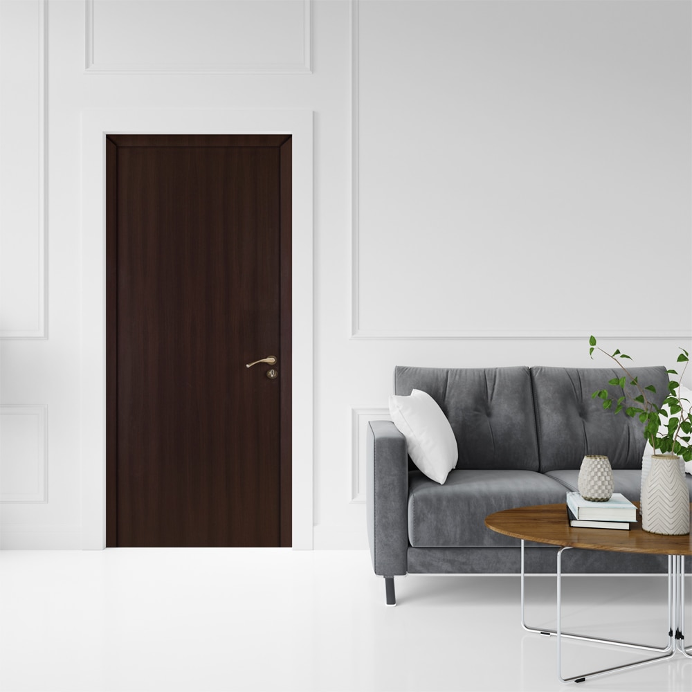 Usa interior OP030, fara geam, reversibila, MDF, 80 x 204 cm, wenge