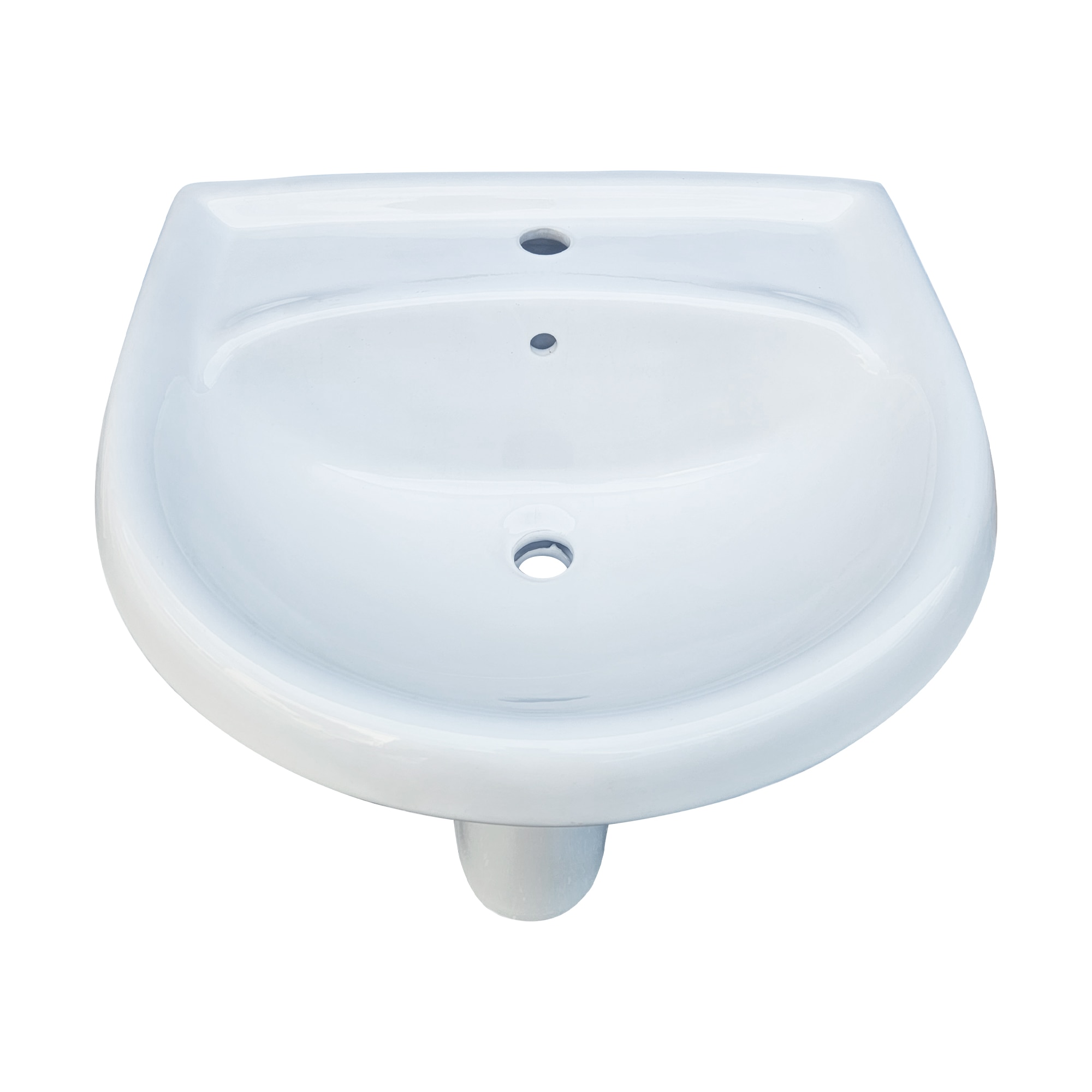 Set lavoar baie si piedestal, alb, portelan, 64 x 53 x 82 cm  Carpi