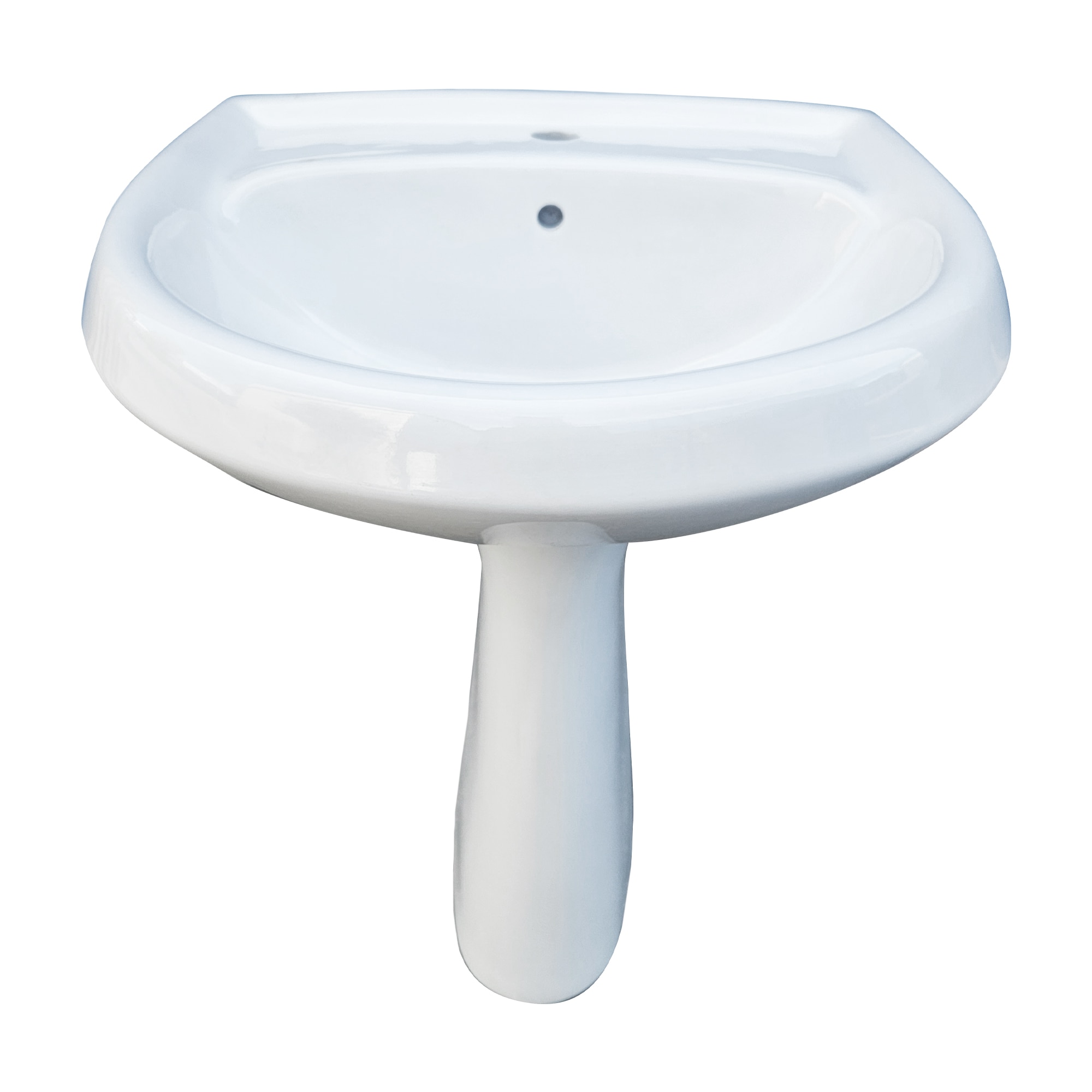 Set lavoar baie si piedestal, alb, portelan, 64 x 53 x 82 cm  Carpi